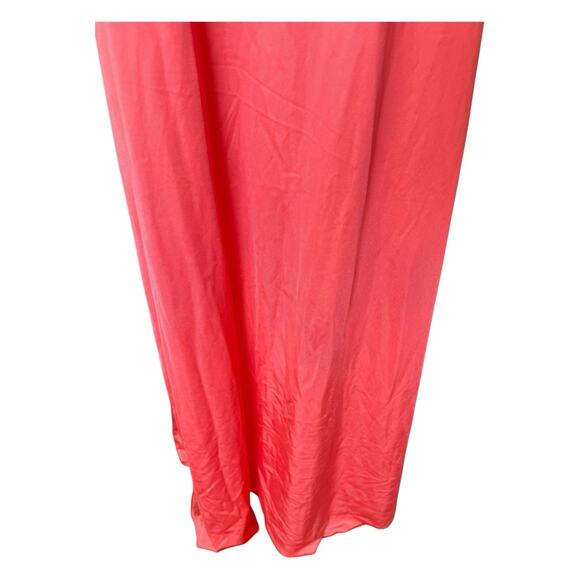 Annique Rosa Puleo Szule Maxi Night Gown Keyhole Cut Out Pink Coral Sz M - Picture 4 of 13